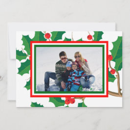 Holly Foto - Kerstkaart