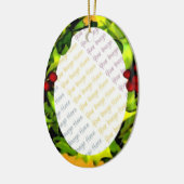 Holly Foto Lijst gepersonaliseerd ovaal ornament (Links)