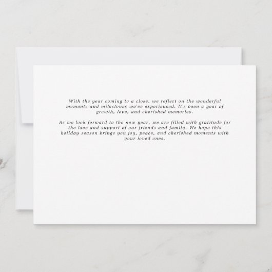  Holly Foto Lijst Kerst Kaart (Achterkant)