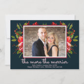 Holly Foto met Kerstmis Zwangerschap Aankondiging  (Voorkant)