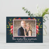 Holly Foto met Kerstmis Zwangerschap Aankondiging  (Staand voorkant)