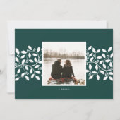 Holly Frame | Altijd vrolijk Foto Feestdagenkaart (Achterkant)