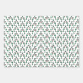 Holly Greenery Patterns Christmas Gifts Inpakpapier Vel (Voorkant)
