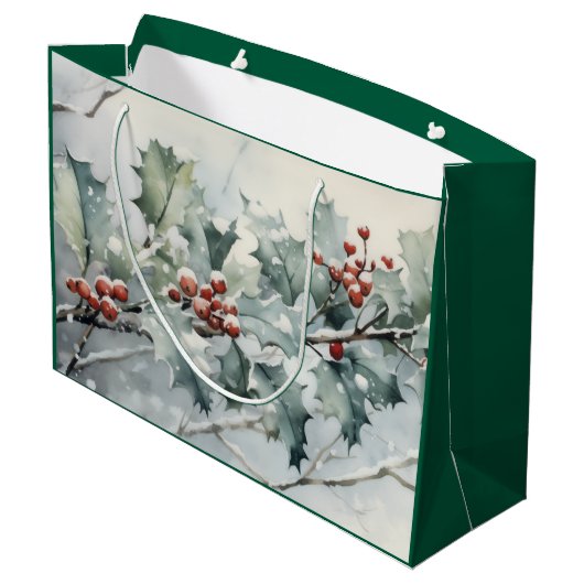 Holly Groot Cadeauzakje (Achterkant Gekanteld)