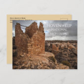 Holly Group Ruins, Nationaal Monument Hovenweep, U Briefkaart (Voorkant / Achterkant)