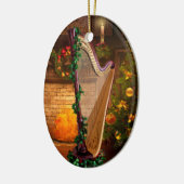 Holly Harp kerstversiering Keramisch Ornament (Links)