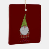 Holly Hatted Kerstgenoome Keramisch Ornament (Rechts)