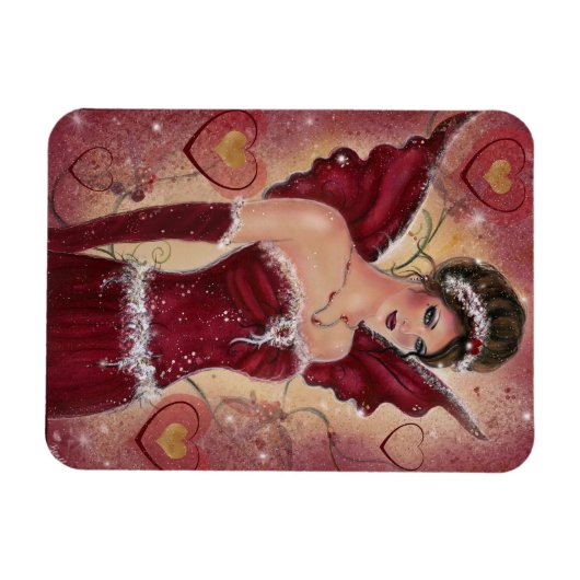 Holly Heart valentijn fee van Renee Magneet (Horizontaal)