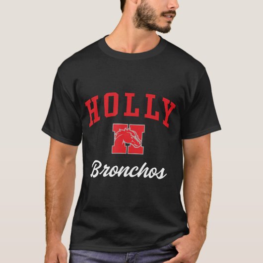 Holly High School Bronchos T-shirt (Voorkant)