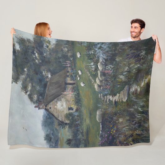 Holly Hill Een Engels Cottage Fleece Deken (In situ)