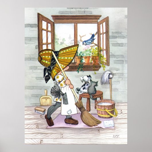 Holly Hobby Cleaning - Poster (Voorkant)