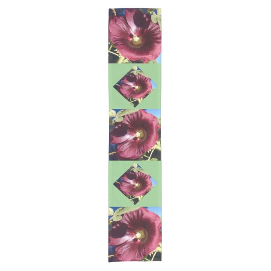 Holly Hock table Runner Korte Tafelloper (Voorkant)