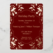 Holly Holiday Pary Folie Uitnodiging (Voorkant)