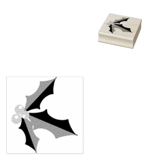  Holly Holiday Rubberstempel (Gestempeld)