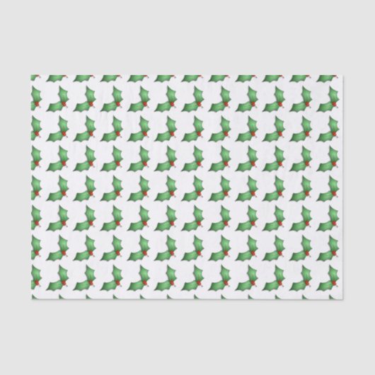 Holly Holiday Tissue Paper Tissuepapier (Voorkant)