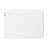 Holly Holiday Wraparound Return Address Labels (Voorkant)