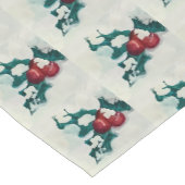 Holly in de sneeuw korte tafelloper (Hoek)