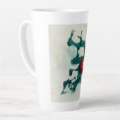 Holly in de sneeuw latte mok (Linkerhoek)