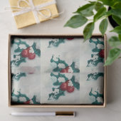 Holly in de sneeuw tissuepapier (Geschenk)