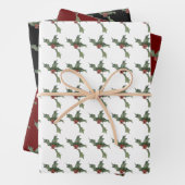 Holly inpakpapier voor geschenken en cadeaus (In situ)