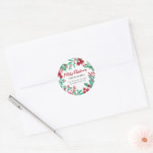 Holly & Ivy Kerstmis Wreater Address Label (Envelop)
