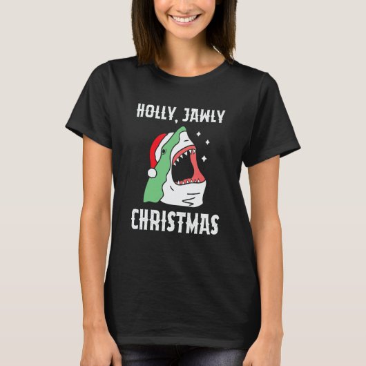 Holly Jawly Christmas  Christmas In July Shark T-shirt (Voorkant)