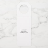 Holly Jolly AF | Glanzend Goud Faux Folie Script Flessenhanger (Achterkant)