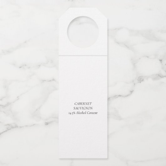 Holly Jolly AF | Glanzend Goud Faux Folie Script Flessenhanger (Achterkant)