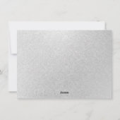 Holly Jolly AF | Glanzende Silver Faux Folie Foto Feestdagenkaart (Achterkant)