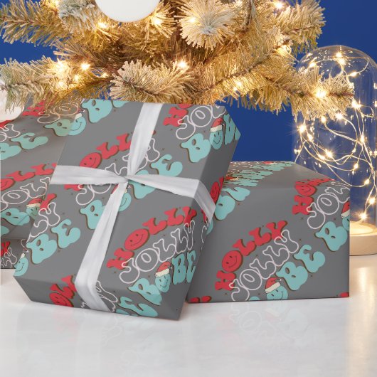 Holly Jolly Babe Cadeaupapier (Feestdagen)