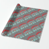 Holly Jolly Babe Cadeaupapier (Uitgerold)