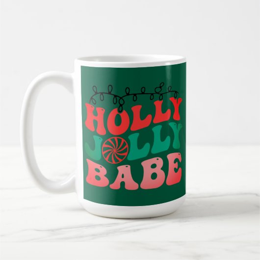 Holly Jolly babe kerst Mok (Links)