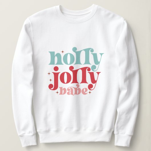 Holly jolly babe kerst trui (Design voorkant)