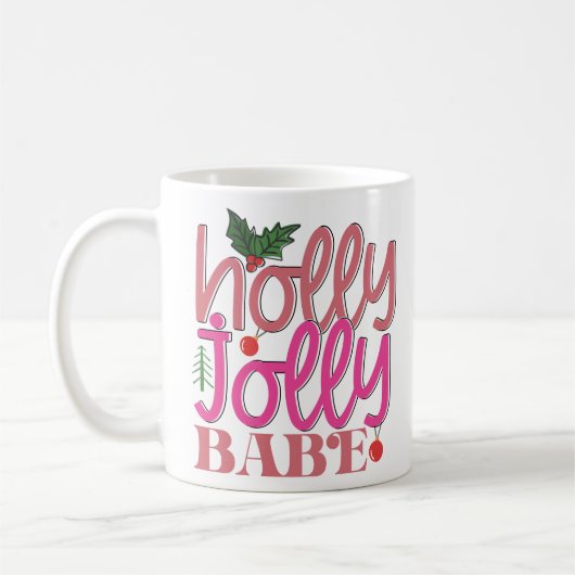 Holly Jolly Babe Koffiemok (Links)