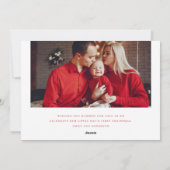 Holly Jolly Baby's eerste kerstfoto Feestdagenkaart (Achterkant)