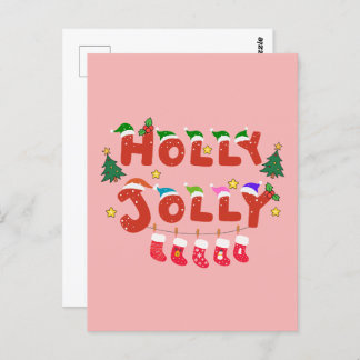 Holly Jolly Briefkaart
