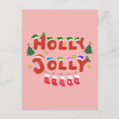 Holly Jolly Briefkaart (Voorkant)