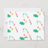 Holly Jolly Bright Candy Cane Kerstfoto Feestdagenkaart (Achterkant)