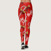 Holly Jolly Candy Cane Cristmas Leggings (Achterkant)