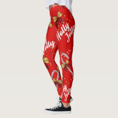 Holly Jolly Candy Cane Cristmas Leggings (Links)