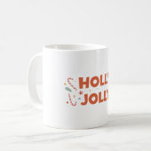 Holly Jolly Candy Canes Koffiemok (Voorkant links)