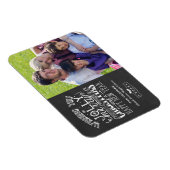 Holly Jolly Chalkboard Typografie Kerstfoto Magneet (Rechterzijde)