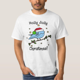 Holly Jolly Christmas Bird T-shirt