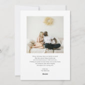 Holly Jolly Christmas Brush Script 5 Photo Feestdagenkaart (Achterkant)