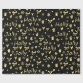 Holly Jolly Christmas Cadeaupapier (Vlak)