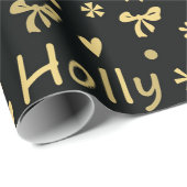 Holly Jolly Christmas Cadeaupapier (Rol Hoek)