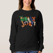 Holly Jolly Christmas Candy Letters Trui (Voorkant)