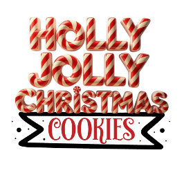 Holly Jolly Christmas Cookies Ornament Kaart