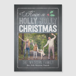 Holly Jolly Christmas Custom Dunne Magnetische Kaa