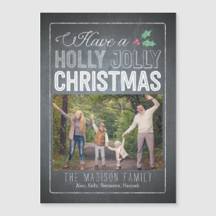 Holly Jolly Christmas Custom Dunne Magnetische Kaa